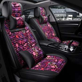

Full Coverage PU Leather car seat cover flax fiber auto seats covers for bmw e39 e60 e61 f07 f10 f11 f18 g30 g31 e34