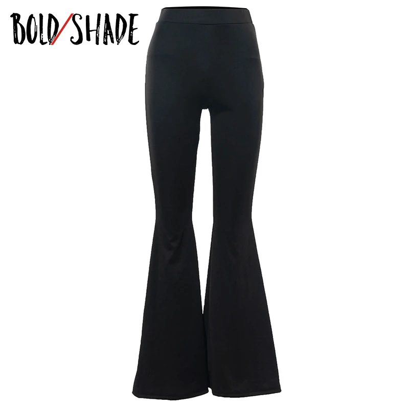 Bold Shade Grunge 90s Urban Style Boot Cut Pants High Waist Black Vintage Skinny Pants Fashion Indie Casual For Women Trousers vuori joggers