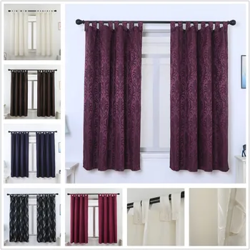 

Finished Short Blackout Curtains for Kitchen Button Sling Window Drapes Kids Living Room Bedroom Decorations 1 PCS High Quality