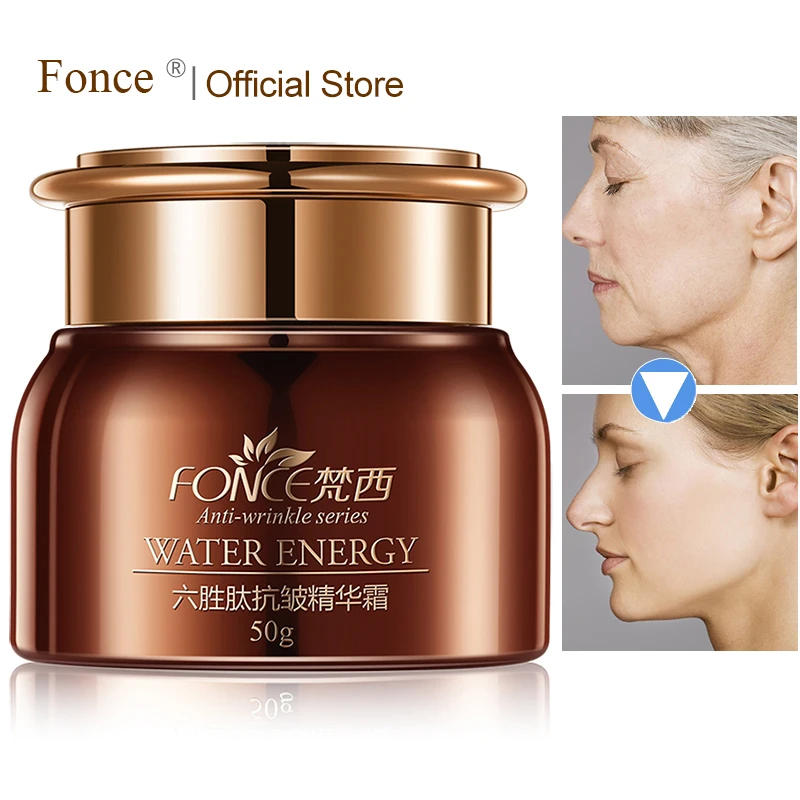

Fonce Face Cream Wrinkle Remover Moisturizer Six Peptide skin Serum Korea Nourish Lifting Face Firming Day night cream 50g