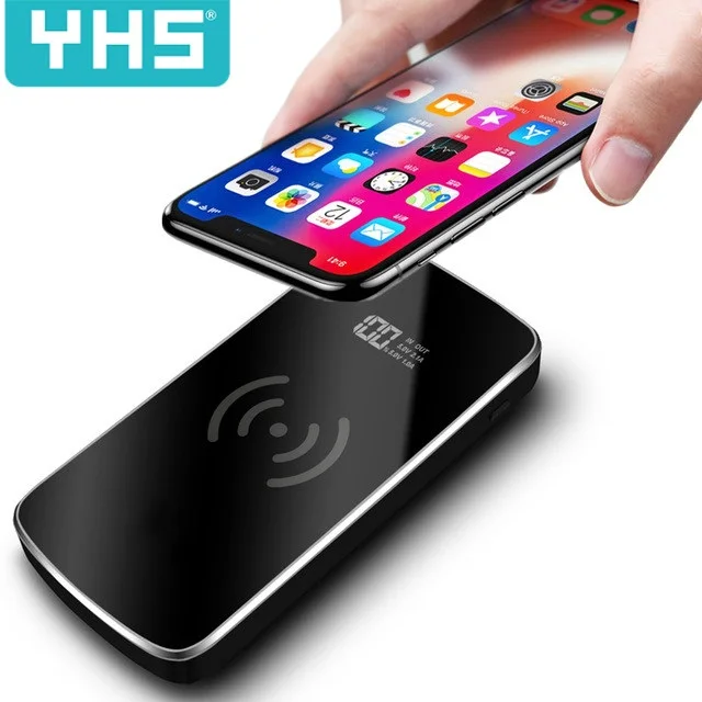 Qi Беспроводное зарядное устройство 30000 мАч USB Портативное быстрое для iPhone 8 X XS Max XR