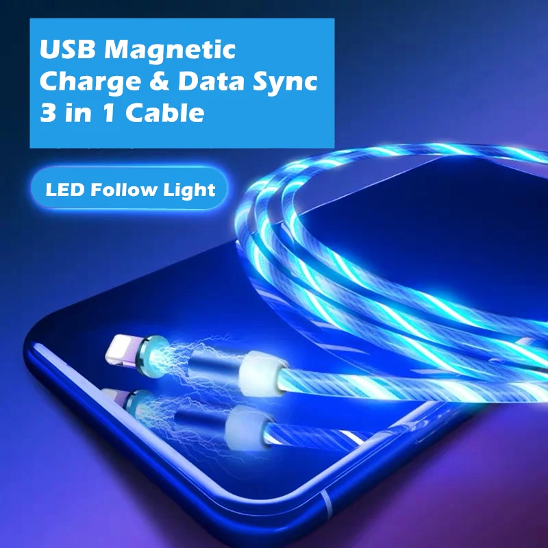 СВЕТОДИОДНЫЙ Магнитный зарядный USB кабель для XIAOMI mi a3 mi9t Redmi 3s 4 4a 4X 5 Plus Note Pro 5A шнур C
