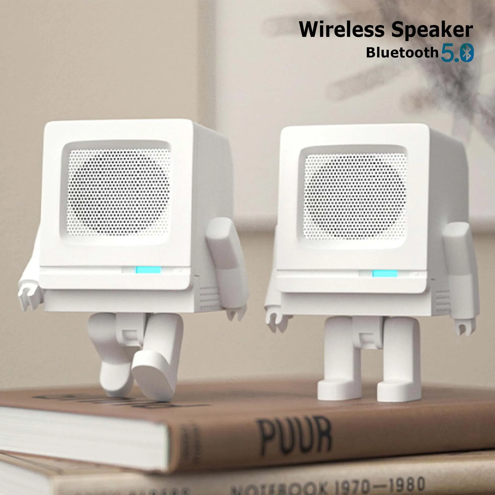 Беспроводная Bluetooth-колонка креативный робот TWS стерео портативный сабвуфер