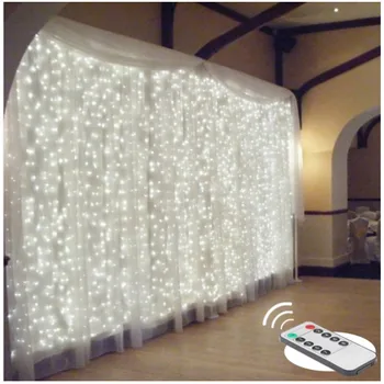 

Led Window Curtain Light 304 LEDs Icicles Starry Fairy Lights with 8 Modes Remote Control Christmas Decoration for Home Outdoor