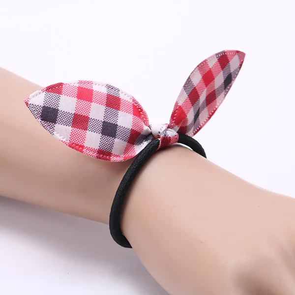 1000 шт/Партия DIY мульти уши кролика лента для волос высокопрочный точки полосы резинки для волос Инструменты для укладки аксессуары HA783
