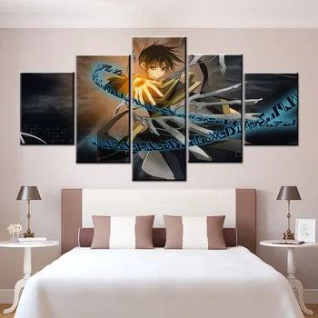 

Janpanese Anime Cartoon Canvas 5 Pieces Prints Poster Home Decoration Painting Wall Art Picture Modular Living Room Framework