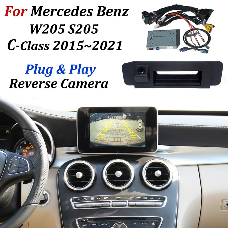 Камера заднего вида для Mercedes Benz C Class W205 S205 2015-2021 OEM Экран/нет необходимости в