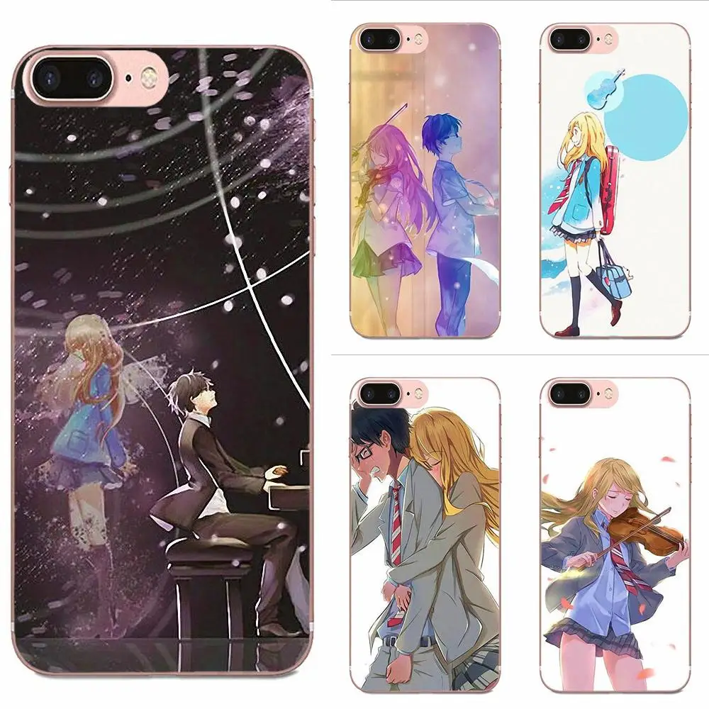 Ultra Thin Cartoon Pattern Your Lie In April For Xiaomi Redmi Note 2 3 3S 4 4A 4X 5 5A 6 6A Pro Plus | Мобильные телефоны и