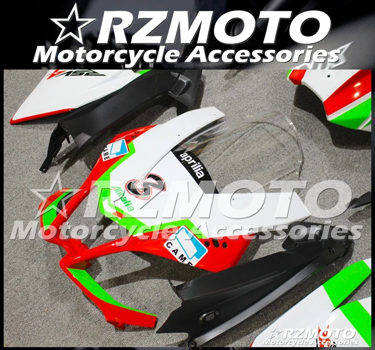 Injection Mold New ABS Full Fairings Kits Fit for Aprilia RS4 50 RS125 2012 2013 12 13 14 15 body set green number 3