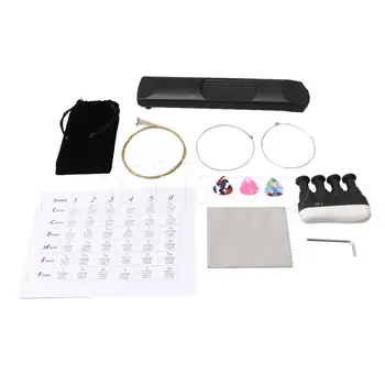 

Yibuy Portable Guitar Six-Fret Pocket Guitar Set 5cm Width 2.5cm Thickness