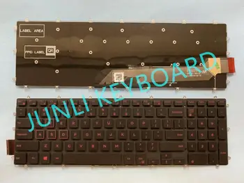 

JUNLI KEYBOARD FOR DELL Inspiron 15 5565 5567 5570 5575 7566 7567 US Black Red Letter Non Backlit