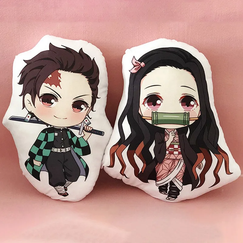 Аниме Demon Slayer Kimetsu No Yaiba Kamado Nezuko Косплей Кукла Плюшевая Мягкая Подушка игрушка подарок новинка