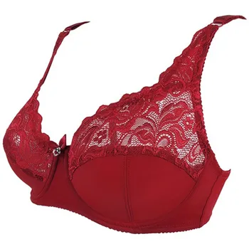 

Breathable Comfortable Bras Plus Size Ultra-Thin Lace Sexy Cup Plump Big Push Up Bra Bralette Sexy Bras Hollow Out Lingerie