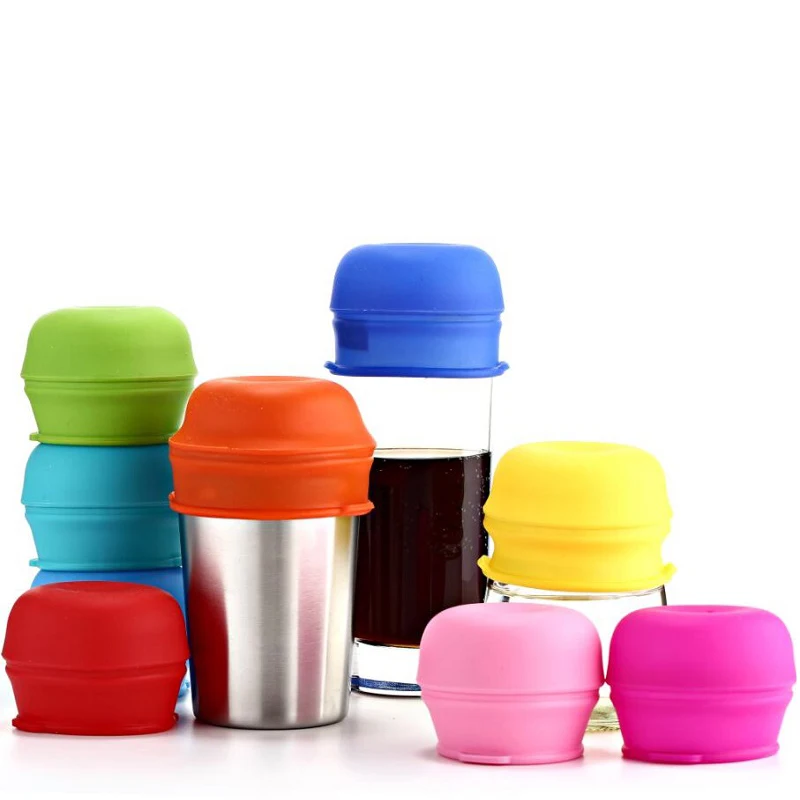 Durable safe smart design soft Silicone straw cover lids for baby Tumble covers for cup