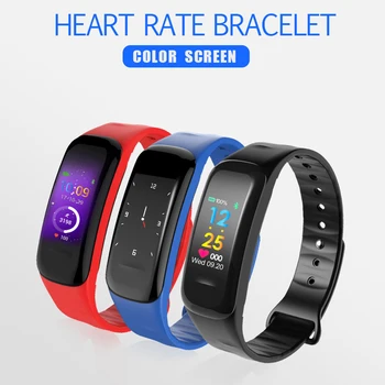 

2019 C18 Smart Wristbands for Men Women Heart Rate Blood Pressure Monitoring Wristband Exercise Fitness Tracker Smart Bracel D30