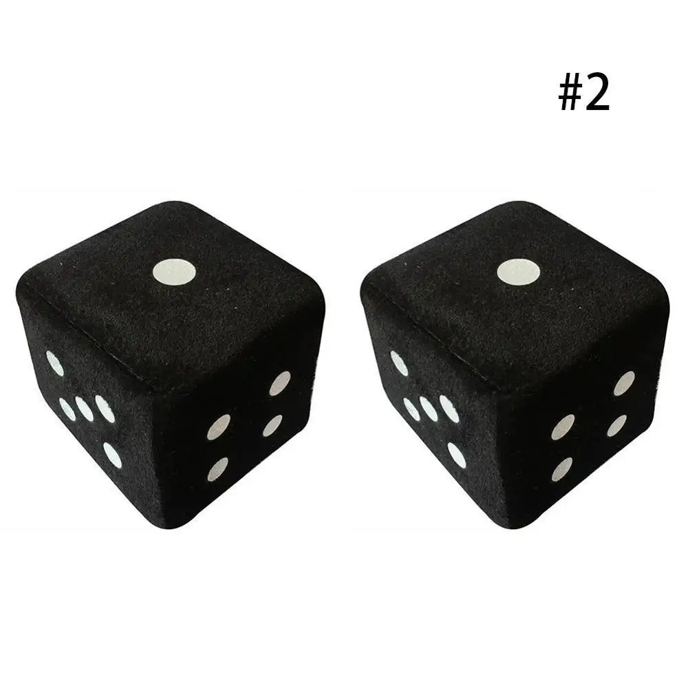 Fuzzy Dice für Auto Spiegel Hängen Spiegel Plüsch Würfel Paar Auto Innen  Dekoration - AliExpress