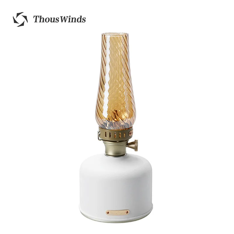 Thous Winds Lanterna A Olio Portatile In Acciaio Inox – Antivento, Per Campeggio, Picnic E Atmosfera Retro – Capacità 110ml, Autonomia 10h - 3