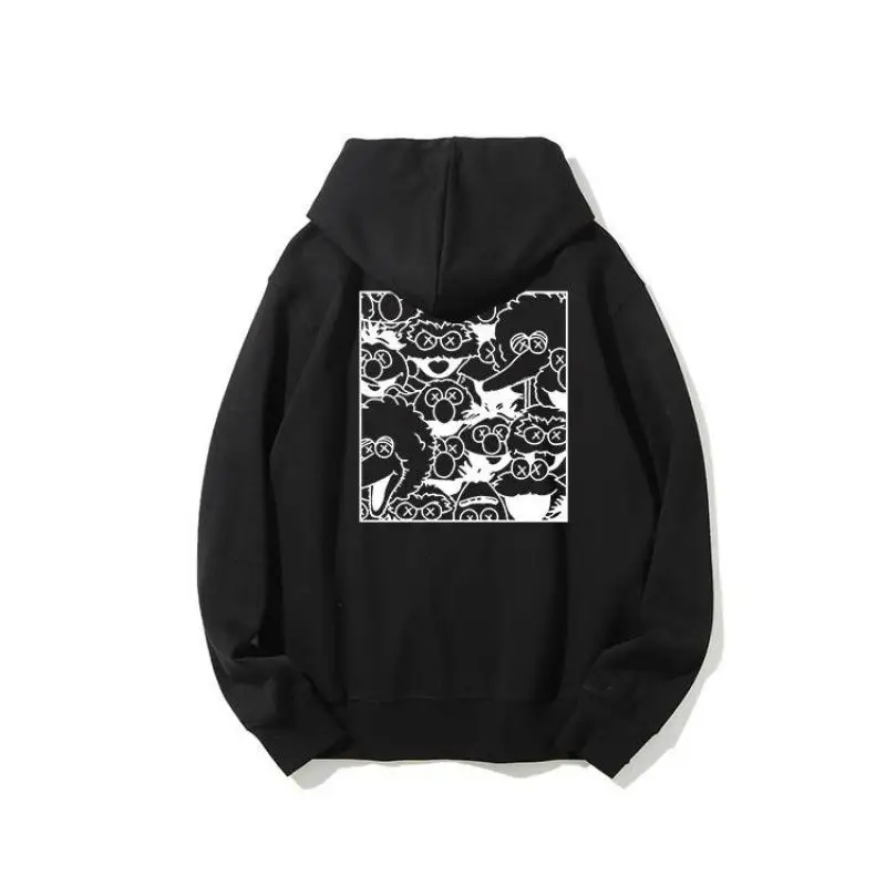 

Autumn 2020 Loose Hoodies Men Hip Hop Sweatshirt Print Men Pullover Cartoon Oversize Hooded High Street Sweatshirts