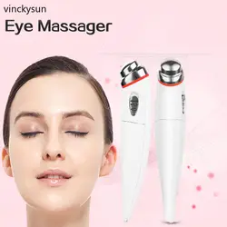 Красота мини устройство для массажа глаз Ручка Тип Электрический массажер для глаз лица Вибрация тонкая волшебная палка для лица анти
