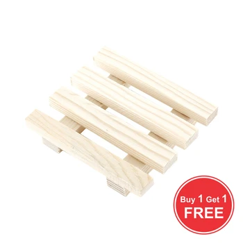 

Buy 1 get 1 for free Wood Wooden Soap Dish Storage Tray Holder Bath Shower Plate Bathroom NEW Worldwide Store Hot Sale