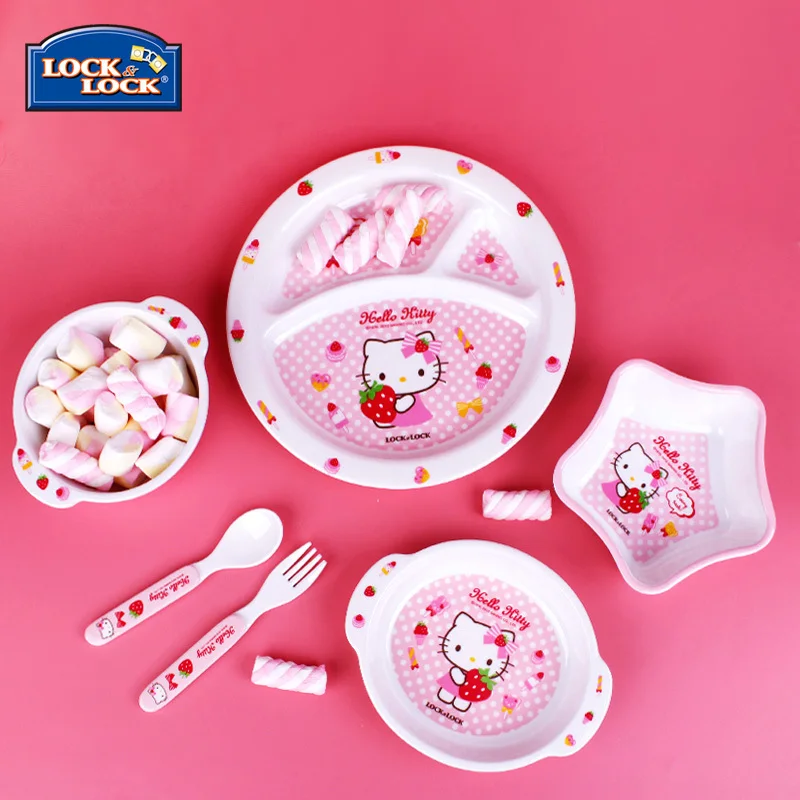 Детская посуда hello kitty, Детская пищевая добавка, мультяшная детская тарелка