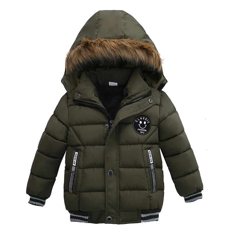 

Hot-Fashion Kids Thick Coat Toddler Boys Girls Hooded Coat Padded Winter Jacket Warm Clothes(2T(1-2 Years), Green)