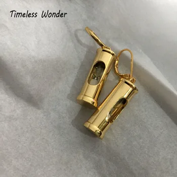 

Timeless Wonder Glam Geo Hourglass Statement Drop Earrings Women Jewelry Top Designer Goth Gift Party Prom Trendy Runway 7922