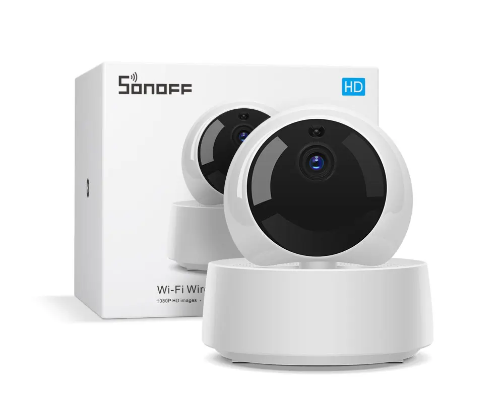 Sonoff 1080P HD IP Security Camera WiFi Wireless APP Control GK-200MP2-B Motion Detective 360° View Activity Alert Camera New