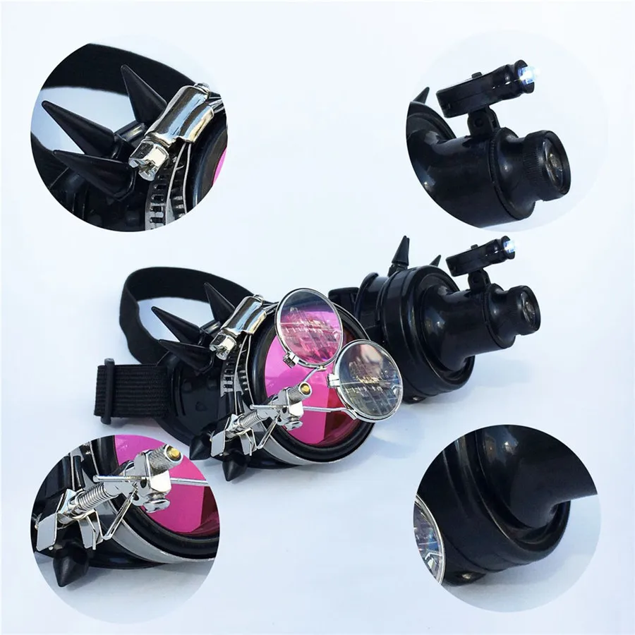 Kaleidoscope sunglasses festival party colorful glasses colorful glasses carnival party EDM sunglasses diffraction lens 30A15 (16)