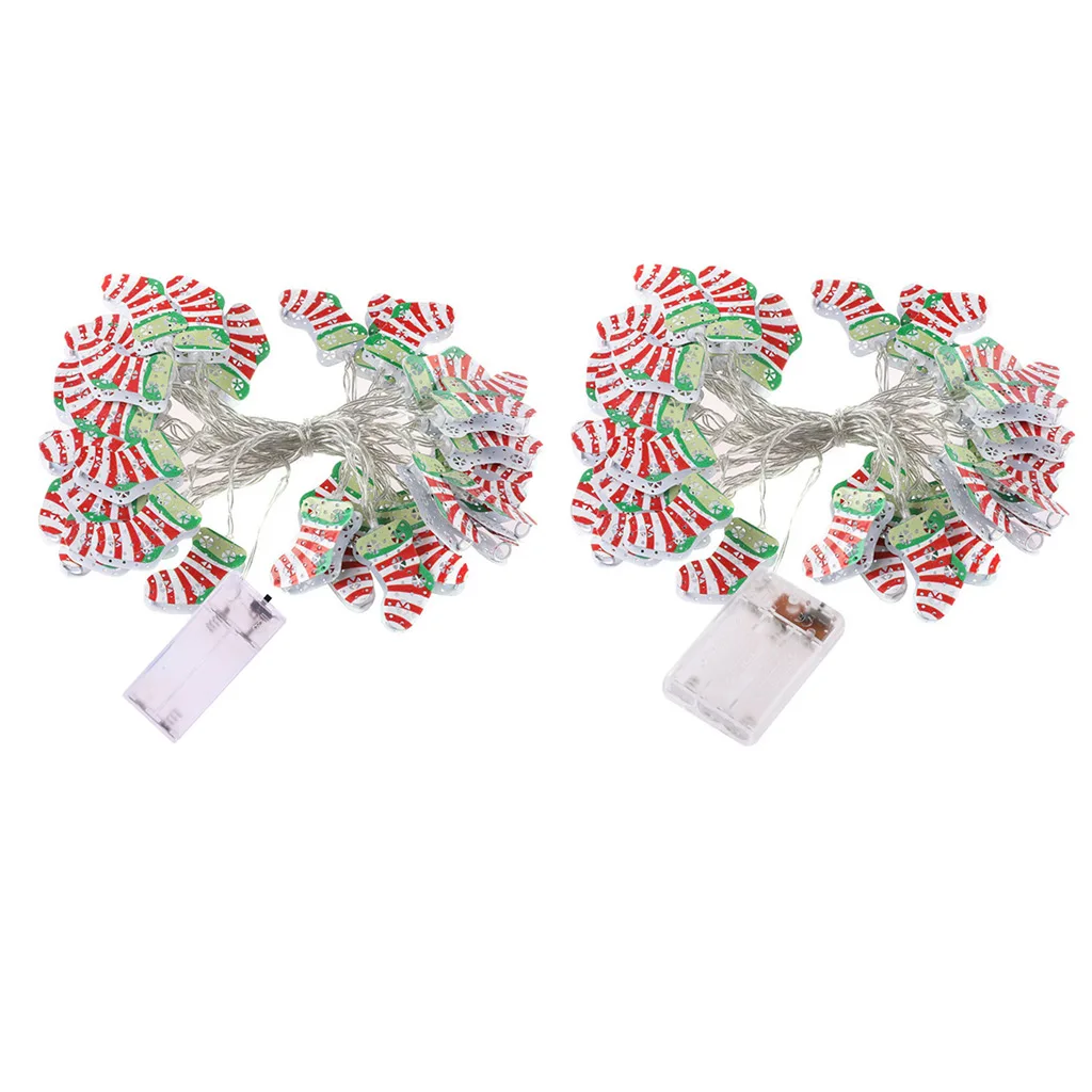 Creative 2019 New 10/20 LEDs Colorful Socks Decorative String Lights 1.5m 3m Lighting Layout Props Decor