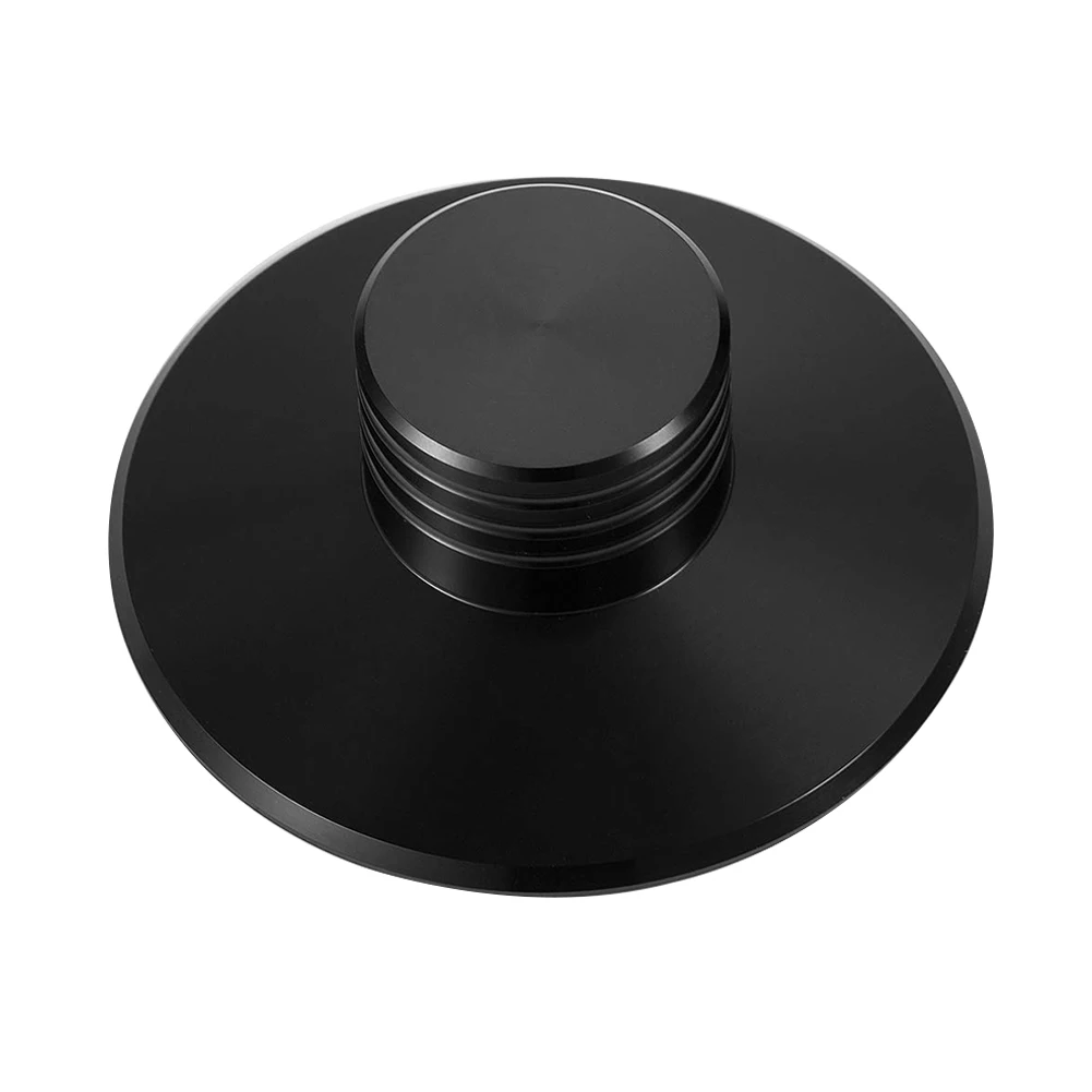 Black LP Vinyl Turntable Adjust Player Balanced Weight Clamp Ergonomic HIFI Disc Stabilizer Record Professional Easy Apply Aluminum - Color: Black