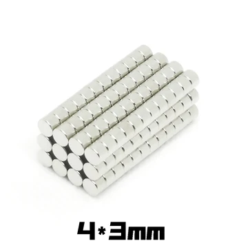 

Neodymium Magnet Round dia4x3mm N52 permanent strong small rare earth magnetic disc bulk NdFeB magnetic materials 4*3mm