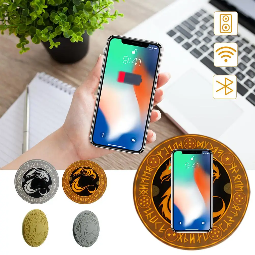 

Glowing Universal Magic Array Wireless Charger Qi Wireless Fast Quick Charging Pad For IPhone X XS 8 Samsung Xiaomi Redmi Huawei