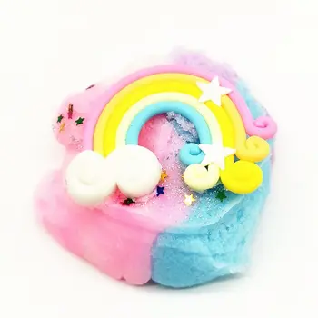 

Rainbow Wire Drawing Mud Slime Snow Mud Thousand Silk Slime Slime Decompression