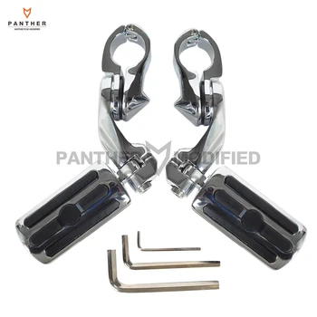 

Universal 32mm 1-1/4" Motocycle Adjustable Foot Pegs Footpeg Moto Foot Rest case for Honda Harley Touring Softail 883 1200 XL