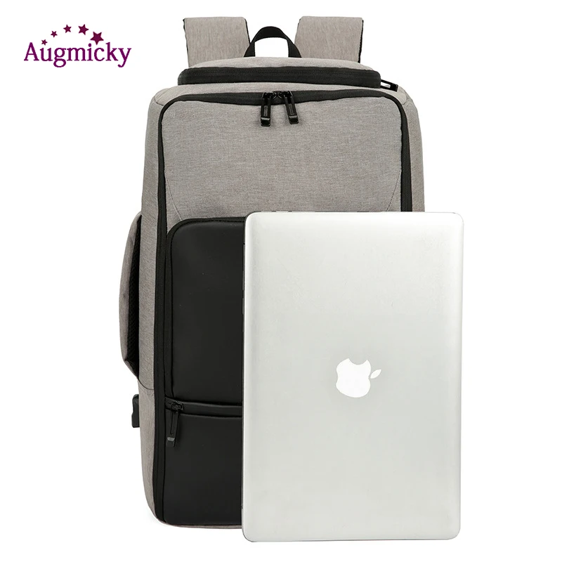 17 дюймов мужской рюкзак для ноутбука противокражная сумка Для мужчин Bagpack зарядка через usb многослойная космическая 15,6 путешествия деловой Рюкзак Школьная Сумка