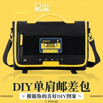 

Fashion Shoulder Bag Anime VOCALOID Stardust Crossbody Bag Canvas Bags MAGIC TAPE School Bag Casual Women Men Messenger Bag