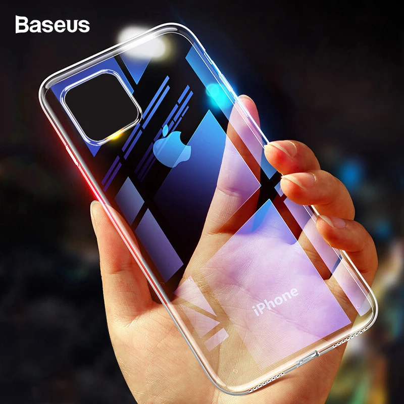 

Baseus Case For iPhone 11 Pro Max Coque Ultra Thin Soft TPU Transparent Clear Silicone Back Cover For iPhone Xs Max XR Capin