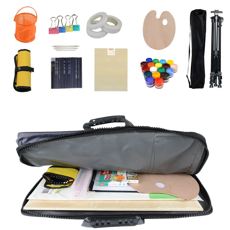 Сумки для художественной живописи 4K многофункциональная Холщовая Сумка