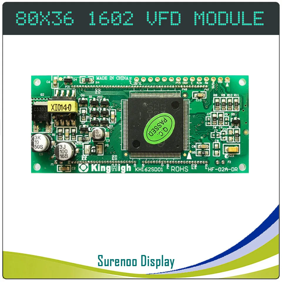 1602 16X2 параллельный серийный SPI VFD экран дисплея KH162SD01 совместим с 16T202DA2 M162SD07FA CU16025 162 ЖК-модуль