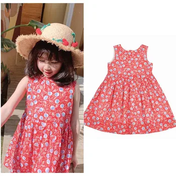 

BOBOmoon 2020 INS NEW Summer Baby Girl Casual Dresses Bubble Sleeves Suspender Dress Girls Princess Floral Dress Girl IN STOCK