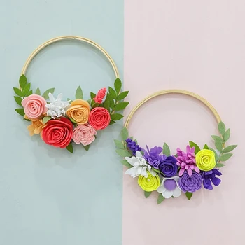 

Non-Woven Wreath DIY Handmade Crafts Gift Decoration Material Package Christmas Children's Room Wall Decoration Wreath
