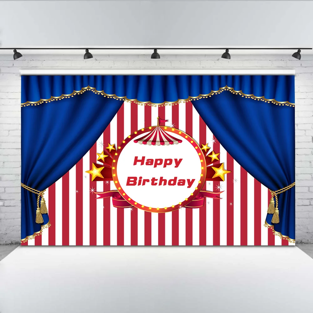 Mehofoto Happy Birthday Banner Background For Photo Studio Red And