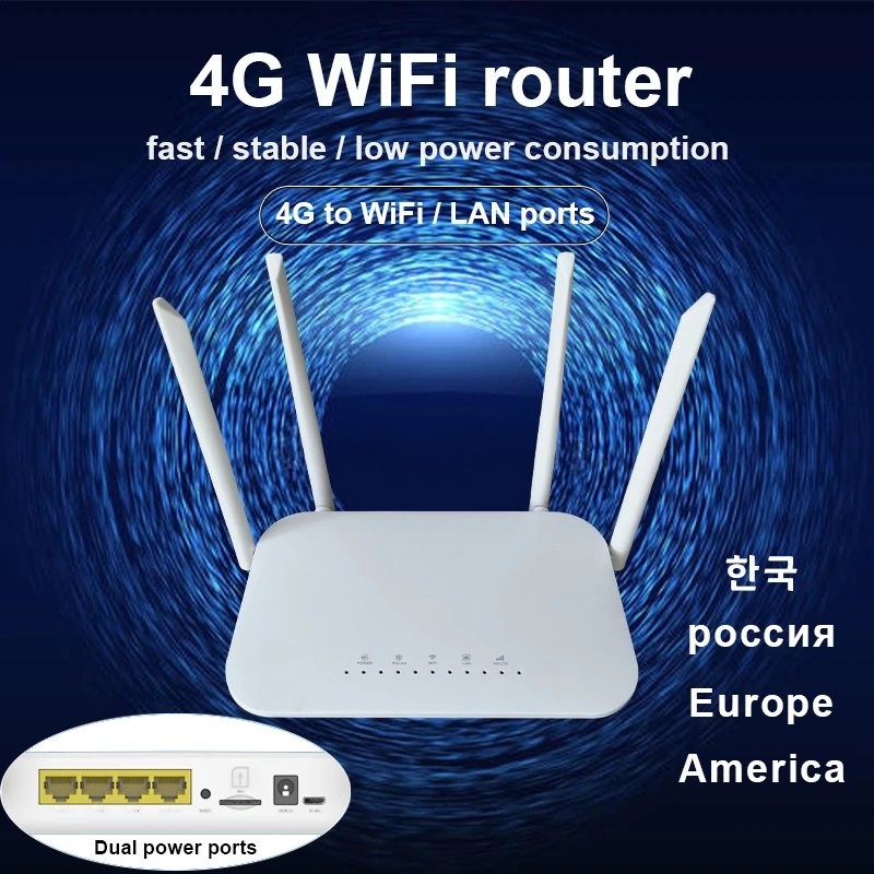 Lte Cpe 4g Wifi Router Sim Hotspot Cat4 32 Users Rj45 Wan Lan Wireless Modem - 3g/4g Routers - AliExpress