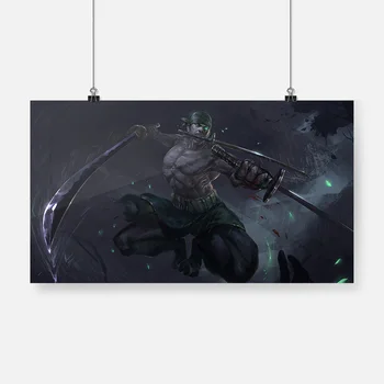 

One Piece Roronoa Zoro Anime Poster Canvas Wall Art Decoration Prints Dorm Living Room Home Bedroom Decor Painting