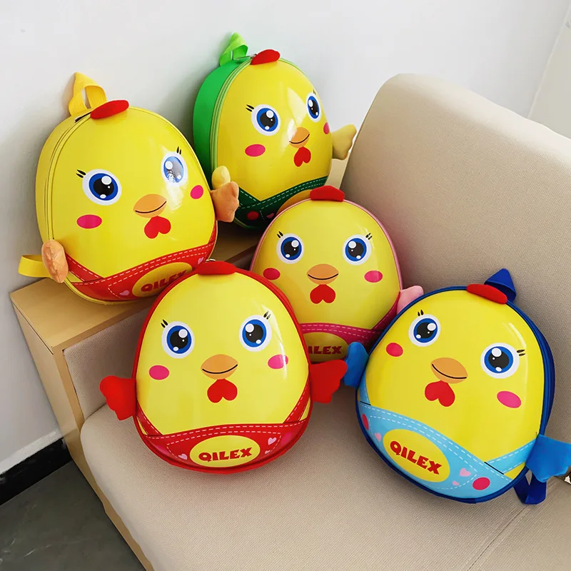 

Creative Children Chickens Hard Case School Bag Kindergarten 3D Cartoon Backpack