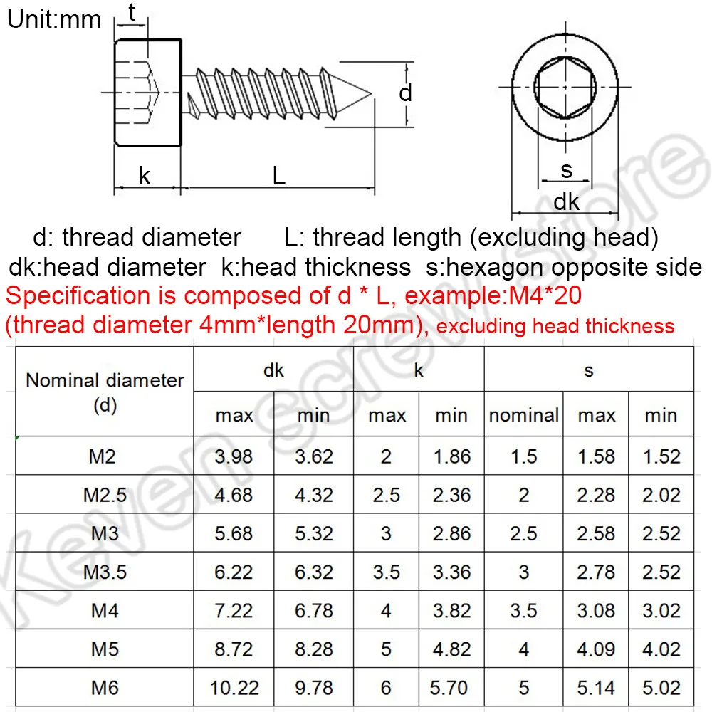 Lot De 4 Adaptateurs Acier À Visser, Diam.10 X H.40 Mm