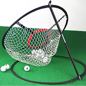 

Foldable Portable Nylon Mesh Pitching Cage Hitting Practice Golf Chipping Net Indoor Outdoor Kids Adults Garden Training Aids