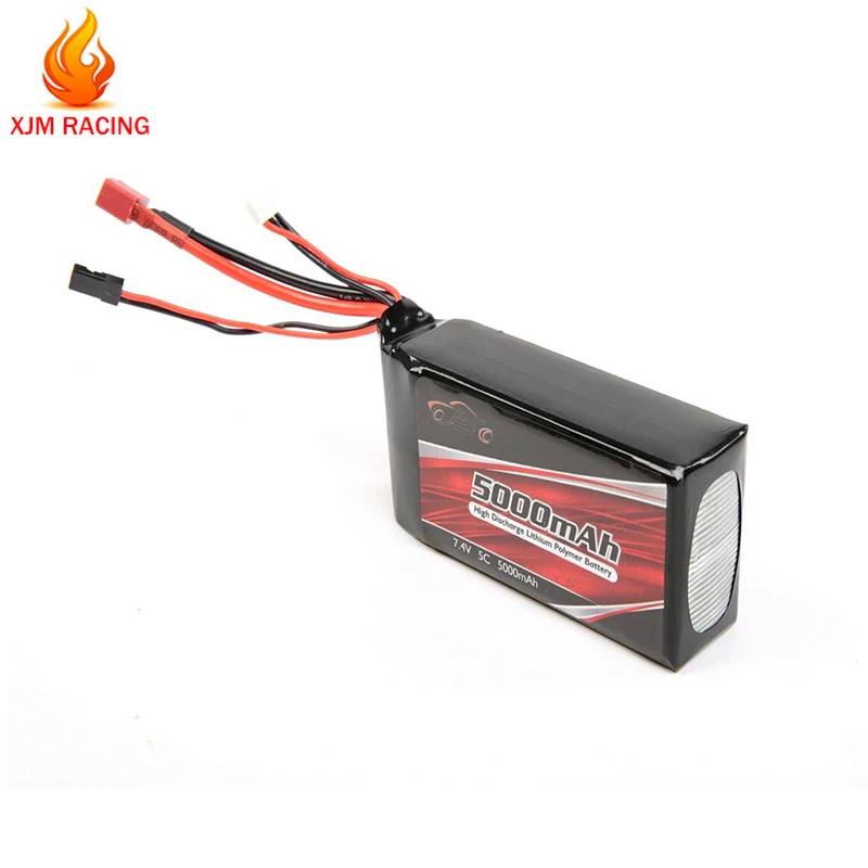 1/5 Rc автомобиль с приемником 7 4 V 5C 5000 MAh литиевая батарея (107mm * 50mm 32mm) для Losi 5ive T King