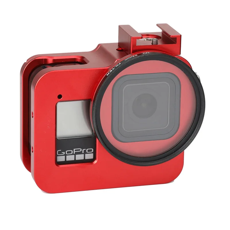 CNC алюминиевый сплав Защитная клетка рамка клетка для GoPro hero 8 hero 8 корпус Оболочка Чехол Крышка для Go pro Аксессуары для камеры